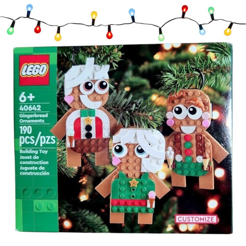NEW Lego Gingerbread Ornaments Christmas Tree Decor Building Set 40642 Includes